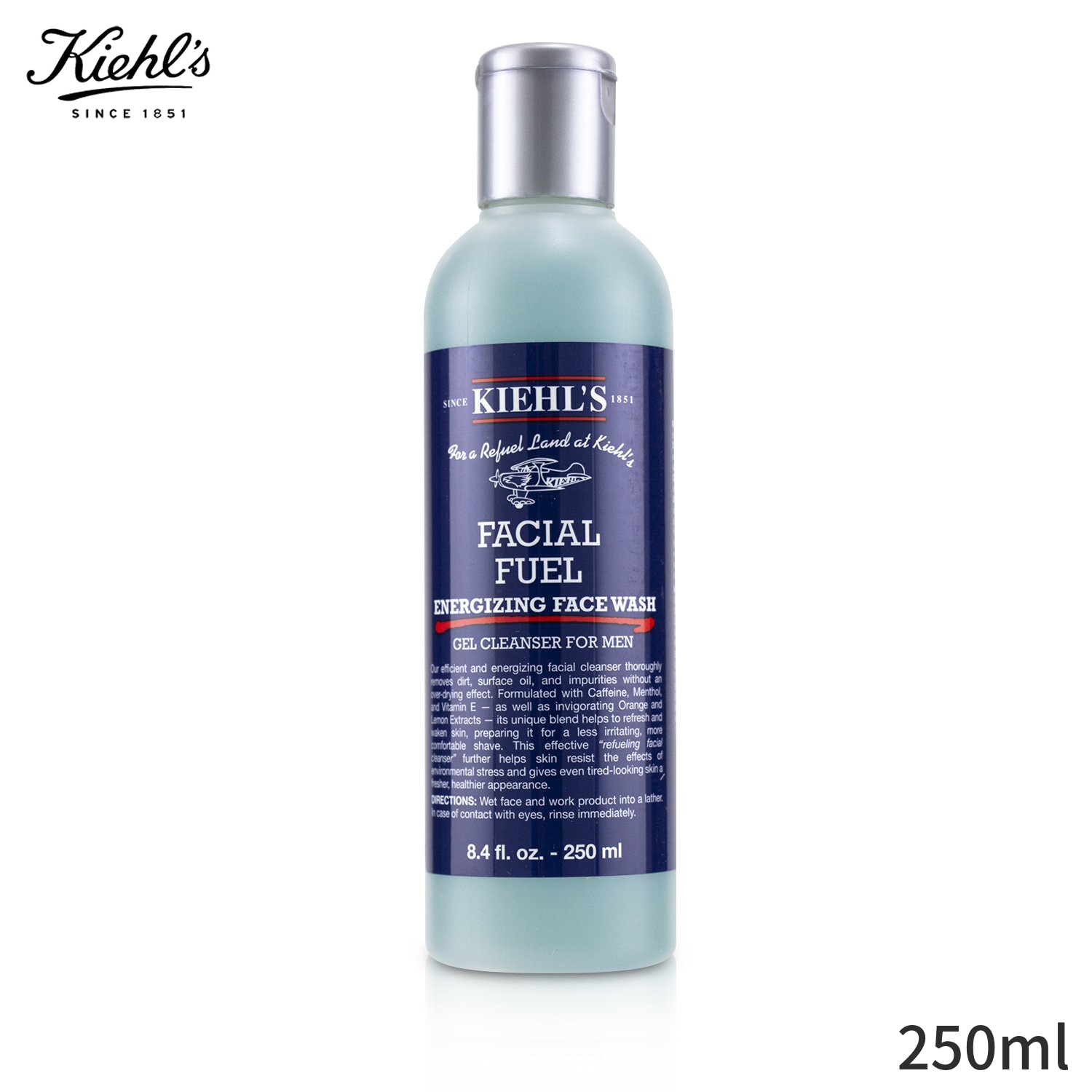キールズ クレンジング Kiehl's 洗顔料 フェイシャルヒュール エナジャイジングフェイスウォッシュジェルクレンザー 250ml メンズ スキンケア 男性用 基礎化粧品 フェイス 父の日 プレゼント ギフト 2023 人気 ブランド コスメ