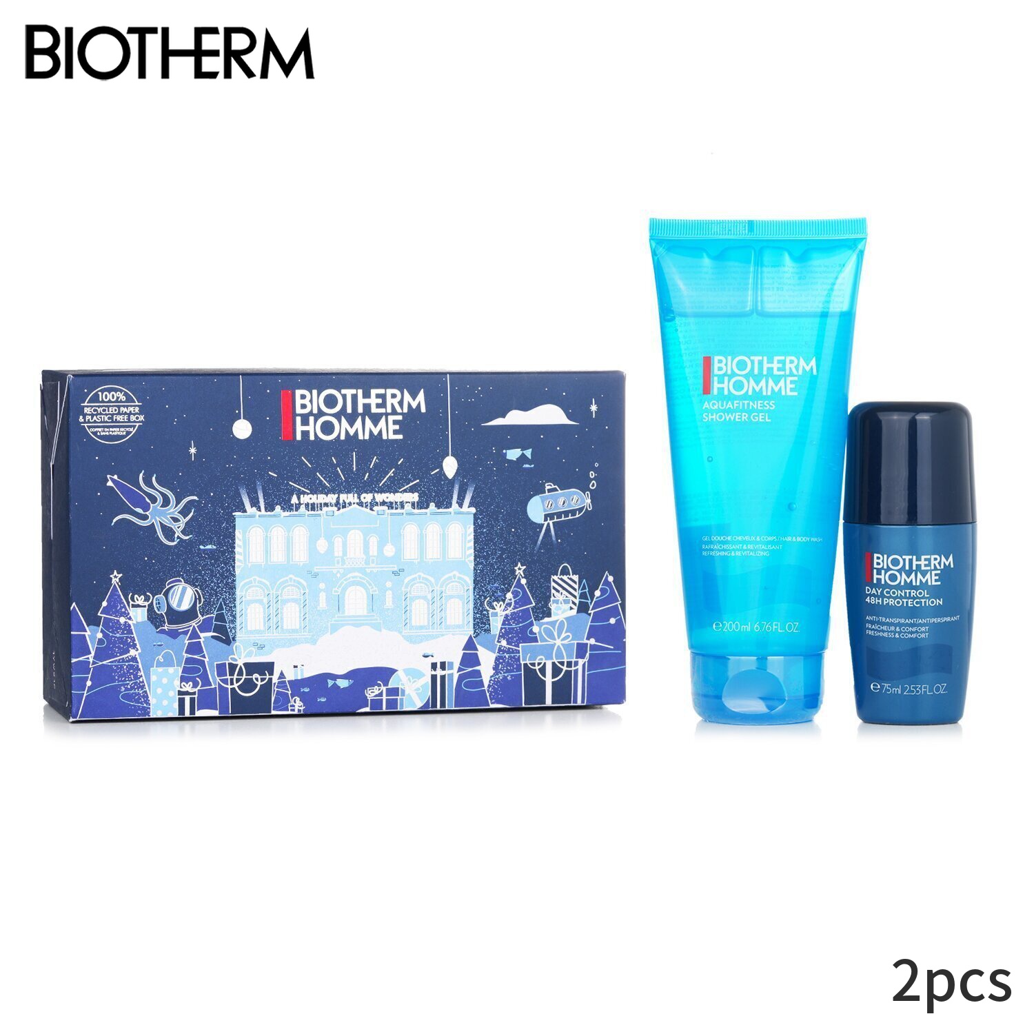 ビオテルム セット＆コフレ Biotherm ギフトセット Aquafitness Refresh & Revitalize Set 2pcs メンズ スキンケア 男性用 基礎化粧品 スキンケアセット おしゃれ 父の日 プレゼント ギフト 2023 人気 ブランド コスメ